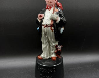Hobo Joe Ceramic Figural Clown Bank Black Base Multi-Color 10 Inch Collectible