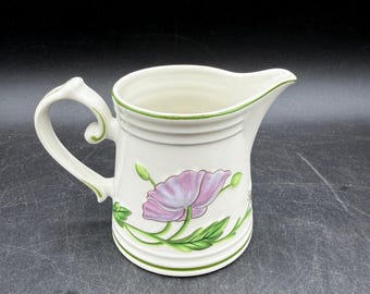 Villeroy & Boch Amapola Creamer  Floral Porcelain Cottage Orange Blue Poppies