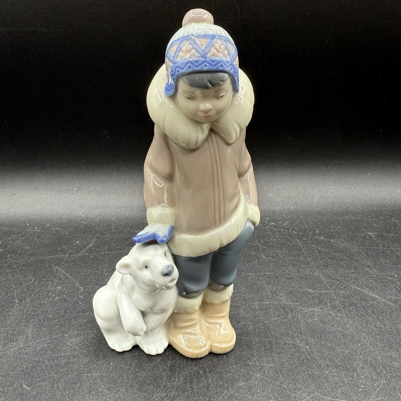 Lladro Polar Bear and Eskimo - Etsy