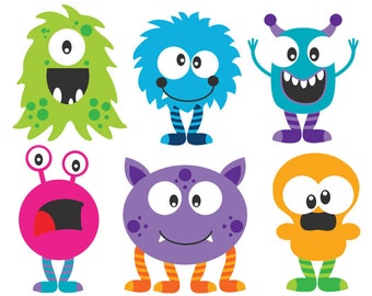 Monster Clip Art,Monster Mash Clipart,Halloween Clipart,Monster Clipart Cute,Monster Clipart for Kids,Monster Clipart