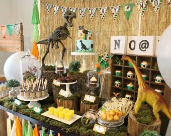 Dinosaur party decorations Etsy Dinosaur party decorations Etsy