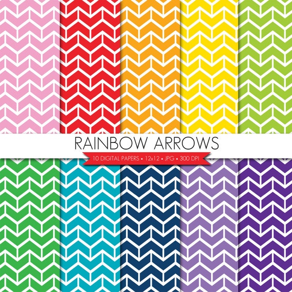 BUY 2 GET 1 FREE! Arrow Digital Paper,Rainbow Arrow Digital Paper,Rainbow Digital Paper,Tribal Digital Paper,Digital Scrapbook Paper Il_570xn