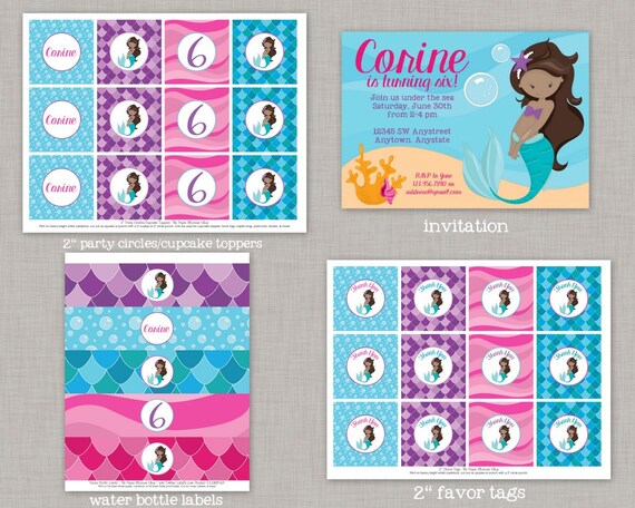 Mermaid Birthday, Mermaid Birthday Decorations, Mermaid Party, Under the Sea Il_570xn