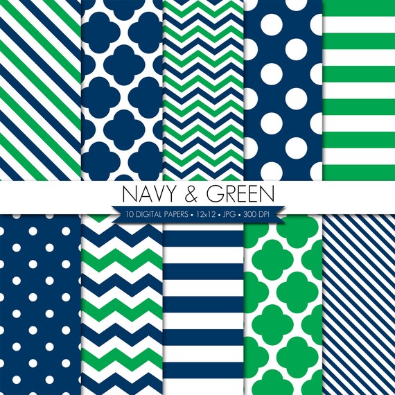 BUY 2 GET 1 FREE! Digital Paper,Navy Green Digital Paper,Navy Green Scrapbook Digital Paper,Digital Paper Pack,Digital Scrapbook Paper Il_570xn