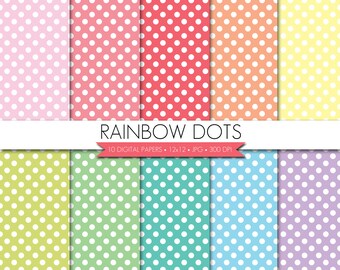 Polka Dots Digital Paper,Polka Dot Digital Paper,Dots Digital Paper,Pastel Digital Paper,Digital Scrapbook Paper