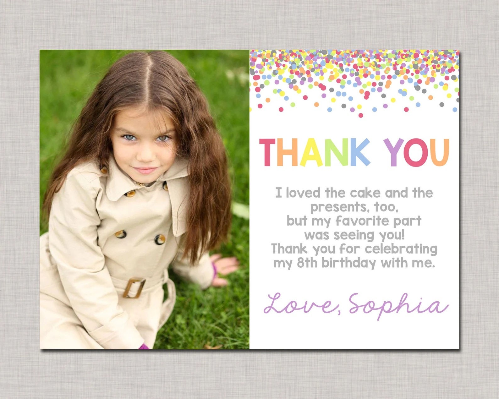 Thank You Card With Photophoto Thank You Cardsphoto Thank - Etsy Thank You Card With Photophoto Thank You Cardsphoto Thank - Etsy