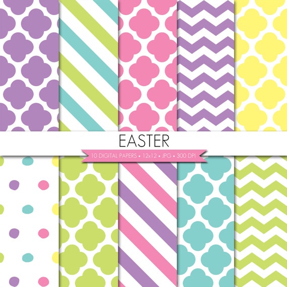 commercial use PS572 background scrapbook papers BUY 20 GET 10 OFF quatrefoil clover digital paper