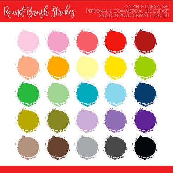BUY 2 GET 1 FREE! Paint Brush Stroke Clipart,Paint Brush Clip Art,Paint Clipart,Paint Clip Art,Planner Clipart,Planner Stickers,Brush Stroke