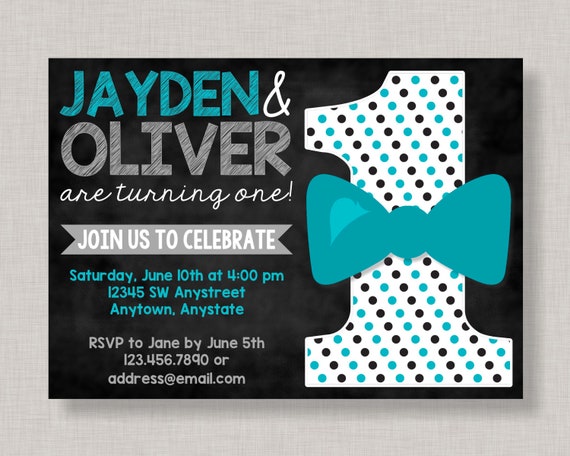 Little Men Birthday Invitation,Twin First Birthday Invitations,Bow Tie Invitation,Bow Tie Invite,Mustache Invitation,Little Man Invitation Il_570xn