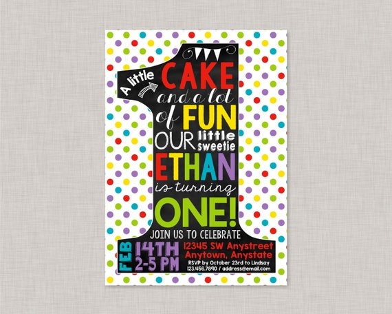 Rainbow First Birthday Invite,Rainbow First Birthday Invitation,Rainbow 1st Birthday Invitation,First Birthday Invitation,Rainbow Invitation Il_570xn