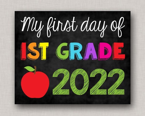 First Day Of First Grade Signfirst Day Of 1st Grade Etsy First day of first grade signfirst day of 1st grade etsy