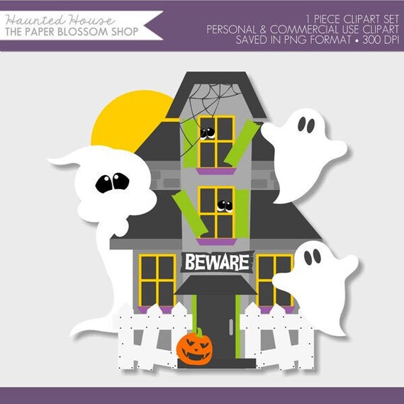 Halloween Clipart,Halloween Clip Art,Haunted House Clipart,Ghost Clipart,Halloween Costume Clip Art,Haunted Clipart Il_570xn