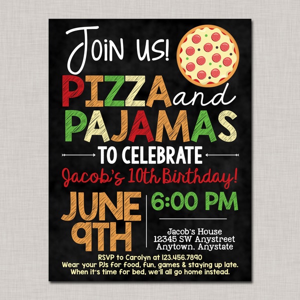 pizza-and-pajama-party-invitation-etsy-ireland