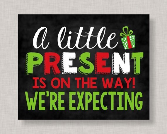 Christmas Pregnancy Announcement Sign, Christmas Pregnancy Announcement Poster, Pregnancy Announcement Chalkboard,Christmas Pregnancy Reveal Il_570xn