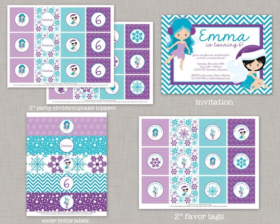 Winter Fairy Birthday, Fairy Birthday, Winter Wonderland, Christmas Birthday, Christmas Birthday Party Il_570xn
