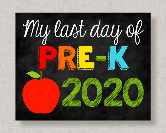 Last Day of Pre K Sign,LastDay of Pre K,Last Day of Preschool Sign,Last Day of School Sign,Last Day of School Chalkboard,Printable Il_570xn
