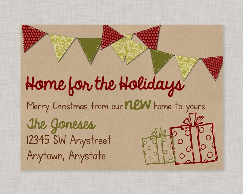 New Address Christmas Cards 