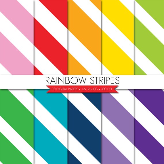 BUY 2 GET 1 FREE! Wide Stripes Digital Paper,Stripes Digital Paper,Diagonal Stripes Digital Paper,Stripes Paper,Digital Scrapbook Paper Il_570xn