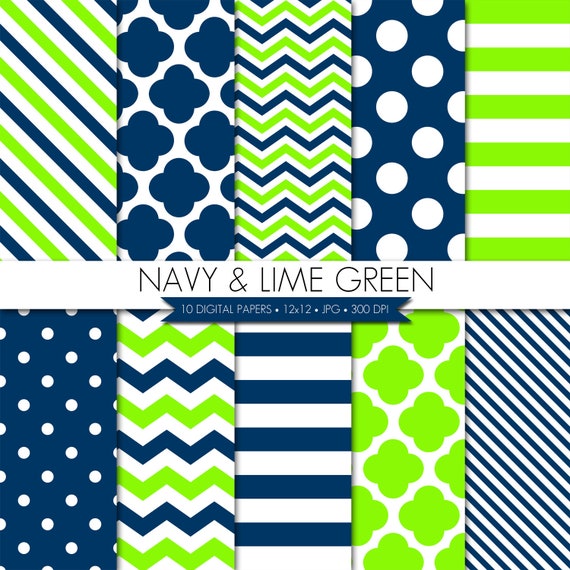 Digital Paper,Blue Green Digital Paper,Blue Green Scrapbook Digital Paper,Digital Paper Pack,Digital Scrapbook Paper,Preppy Digital Paper Il_570xn