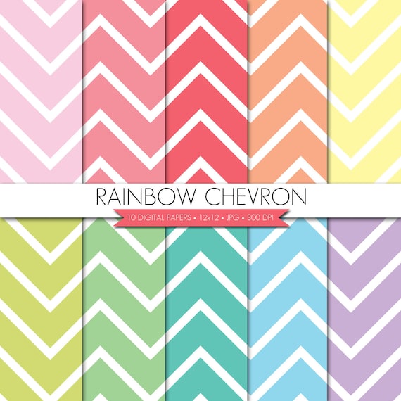 BUY 2 GET 1 FREE! Rainbow Digital Paper,Rainbow Chevron Digital Paper,Pastel Digital Paper,Chevron Digital Paper,Digital Scrapbook Paper Il_570xn