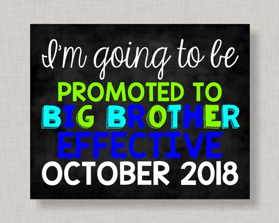 big brother pregnancy announcement sign being promoted to big