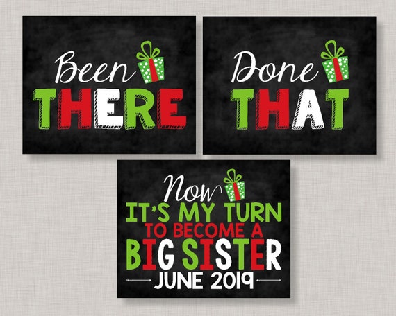 Been There Done That Pregnancy Announcement,Big Sister Pregnancy Announcement Sign,Big Sister Christmas Sign,Christmas Pregnancy Reveal Il_570xn
