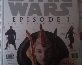 Star Wars book, Star Wars Episode 1 The Visual Dictionary, free shipping in Canada and the United States