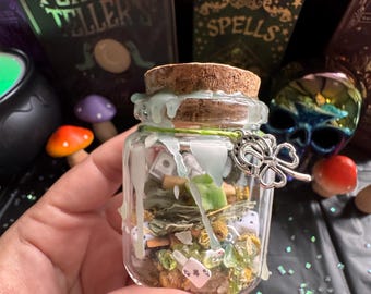 Luck Spell Jar for Good Fortune, Prosperity, Manifestation, & Abundance