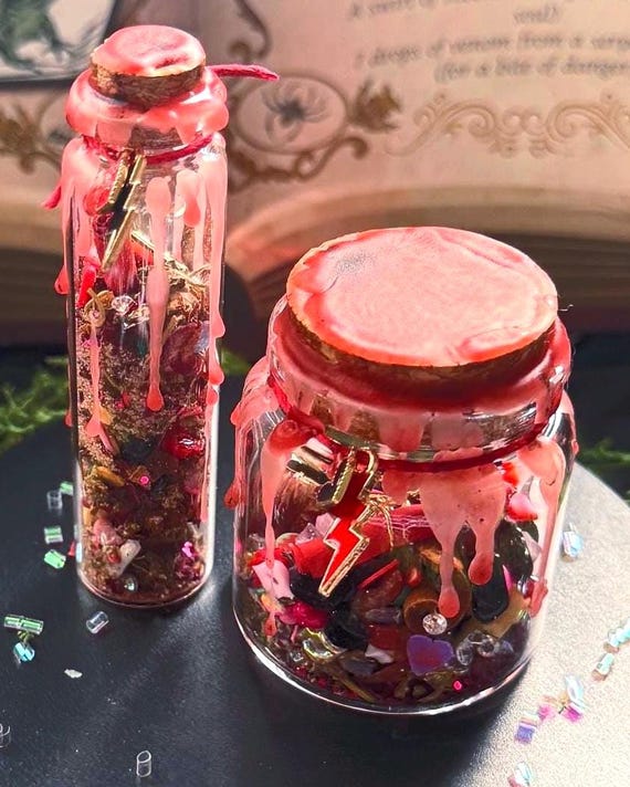 Intimacy Spell Jar | Passion, Desire, Romance & Connection Intention Jar
