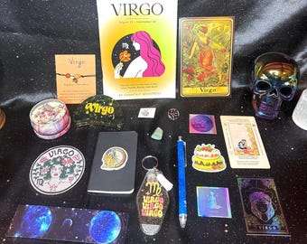Sternzeichen Geschenktüte | Astrologie Kristall Tarot inspiriert Horoskop-Set