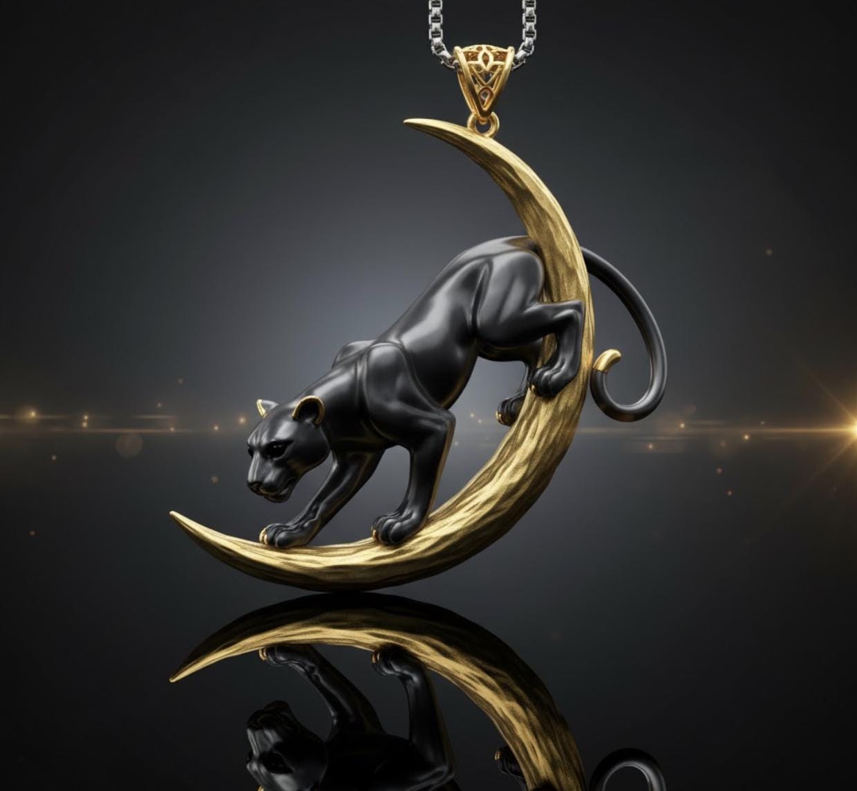 Black panther necklace - Etsy 日本