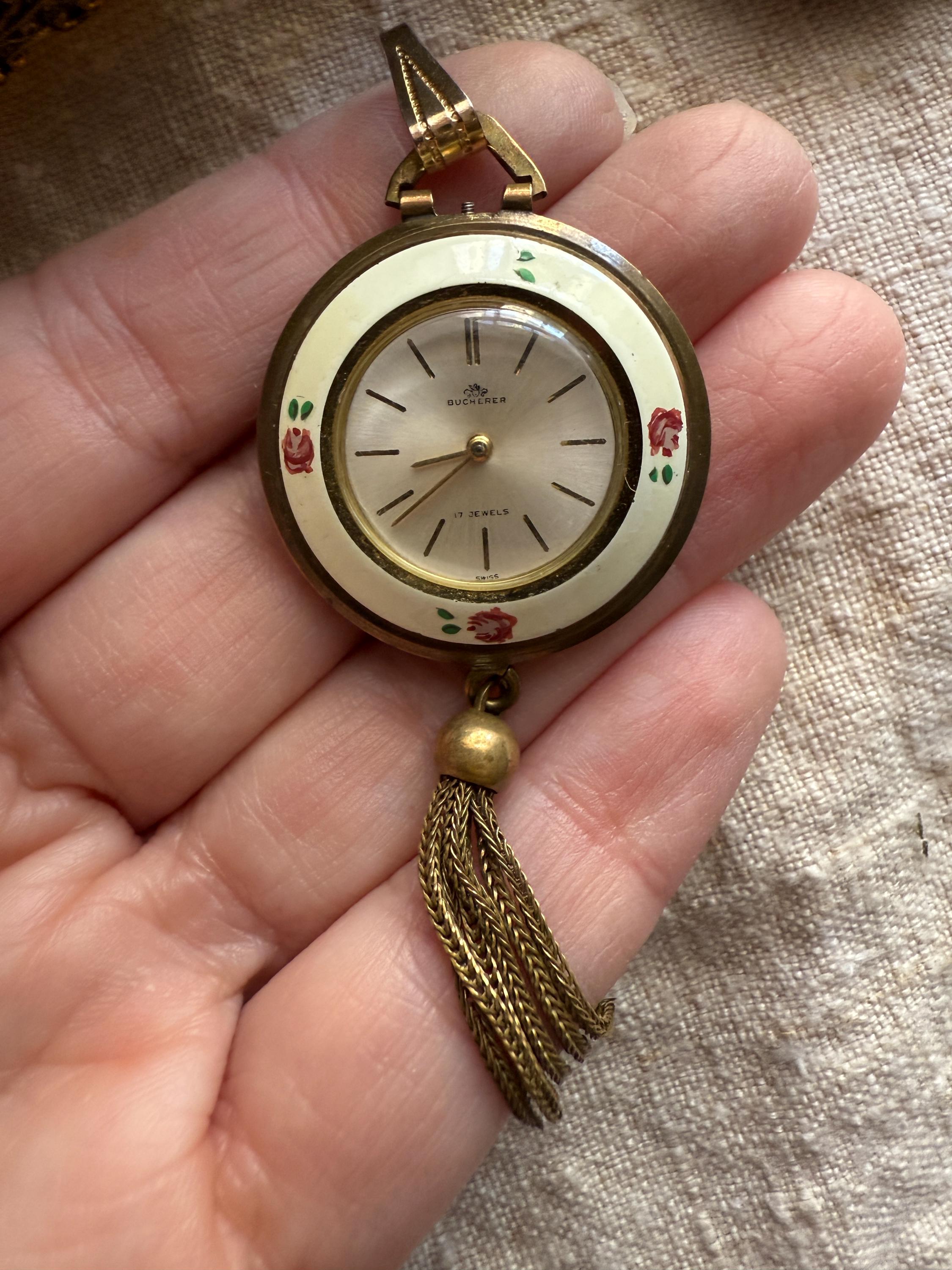 Vintage bucherer pendant watch - Etsy 日本