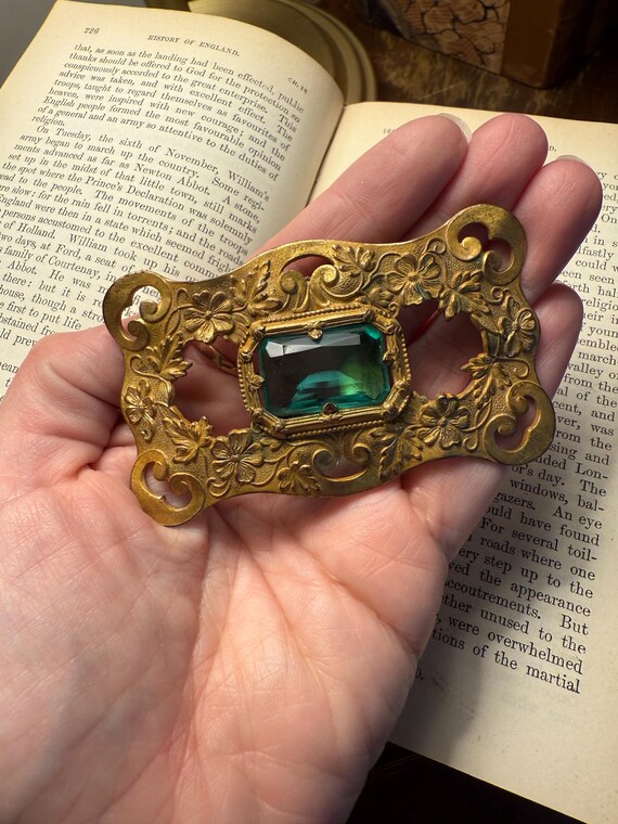 Antique Victorian Gilt Sash Buckle - Etsy Israel display picture 2