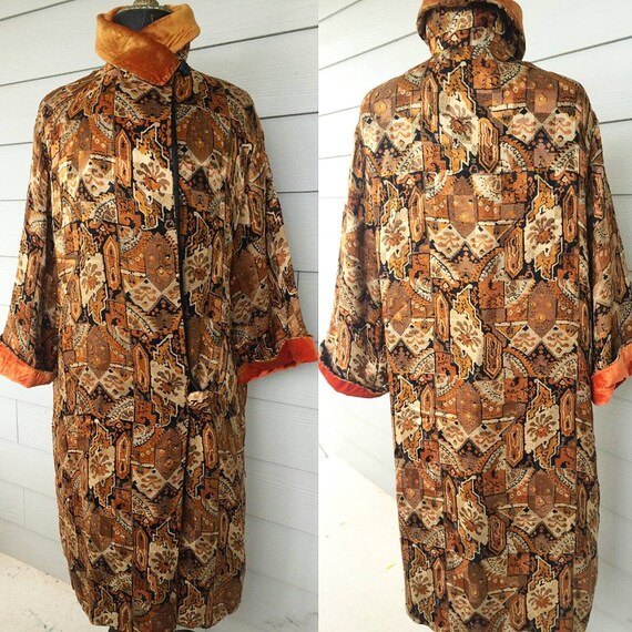 Rare Liberty 1920's Art Deco Silk Devorè Velvet Co