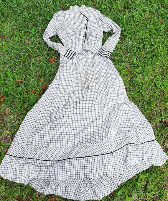 Antique 1900 Victorian Edwardian Work Chore Blouse