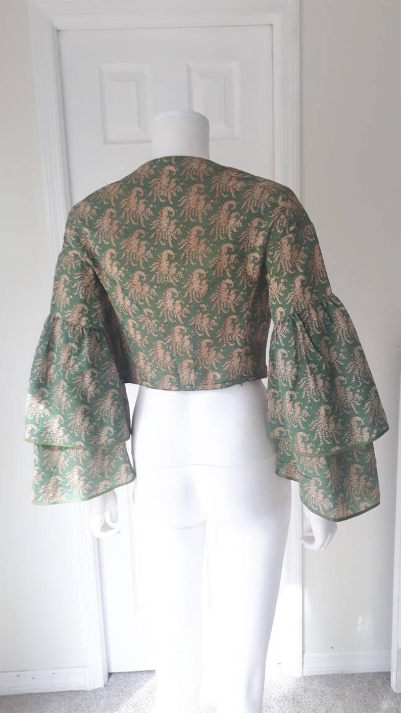 Rare Antique Victorian Civil War Era 1860s Printed Cotton image 2