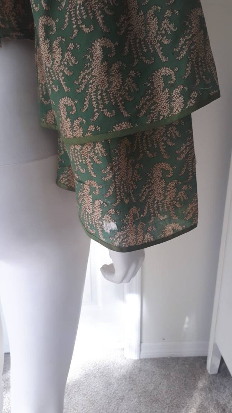 Rare Antique Victorian Civil War Era 1860s Printed Cotton image 5