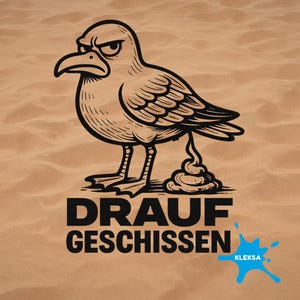 Laat maar zitten | PNG | SVG | Grappige meeuw | Opvallend ontwerp | Digitale download om te printen | Bestand voor plotter en sublimatie 300 DPI