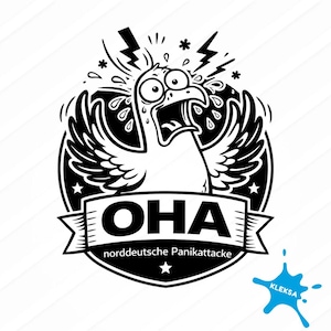 OHA North German Panic Attack PNG SVG – Funny Seagull Shirt Design – North German Humor Sublimation File – Digital Download