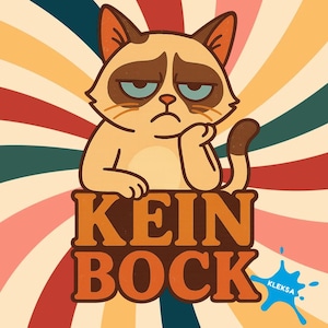 Gatto Brontolone | Design con frase divertente sul gatto | Gatto Brontolone | Stampa con messaggio per magliette, felpe con cappuccio e poster | Download digitale | PNG