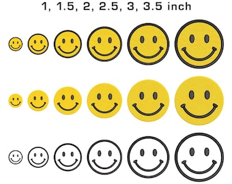 Smiley Face Machine Embroidery Design