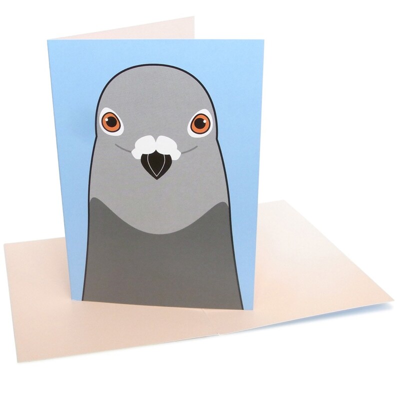 Pigeon A6 greeting card image 1