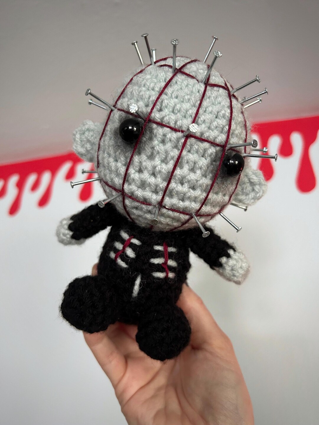 Creepy Crochet Pinhead - Etsy