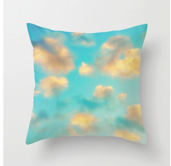 Items similar to Cloud Pillow Sky Blue Pillows Baby Blue Nursery Pillow