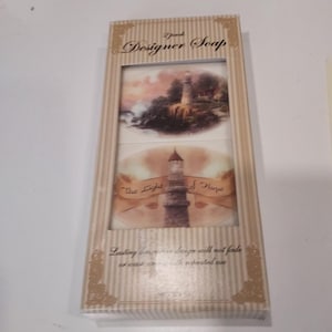 Sabonete Lighthouse de designer, pacote com 2 unidades e design duradouro, 50g