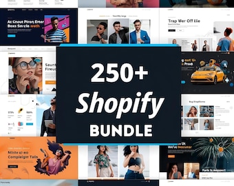 250+ Shopify Themes Bundle, E-Kommerz Website Vorlagen (Digitaler Download