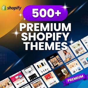 500+ Shopify-themabundel, responsieve e-commercesjablonen (digitale download)