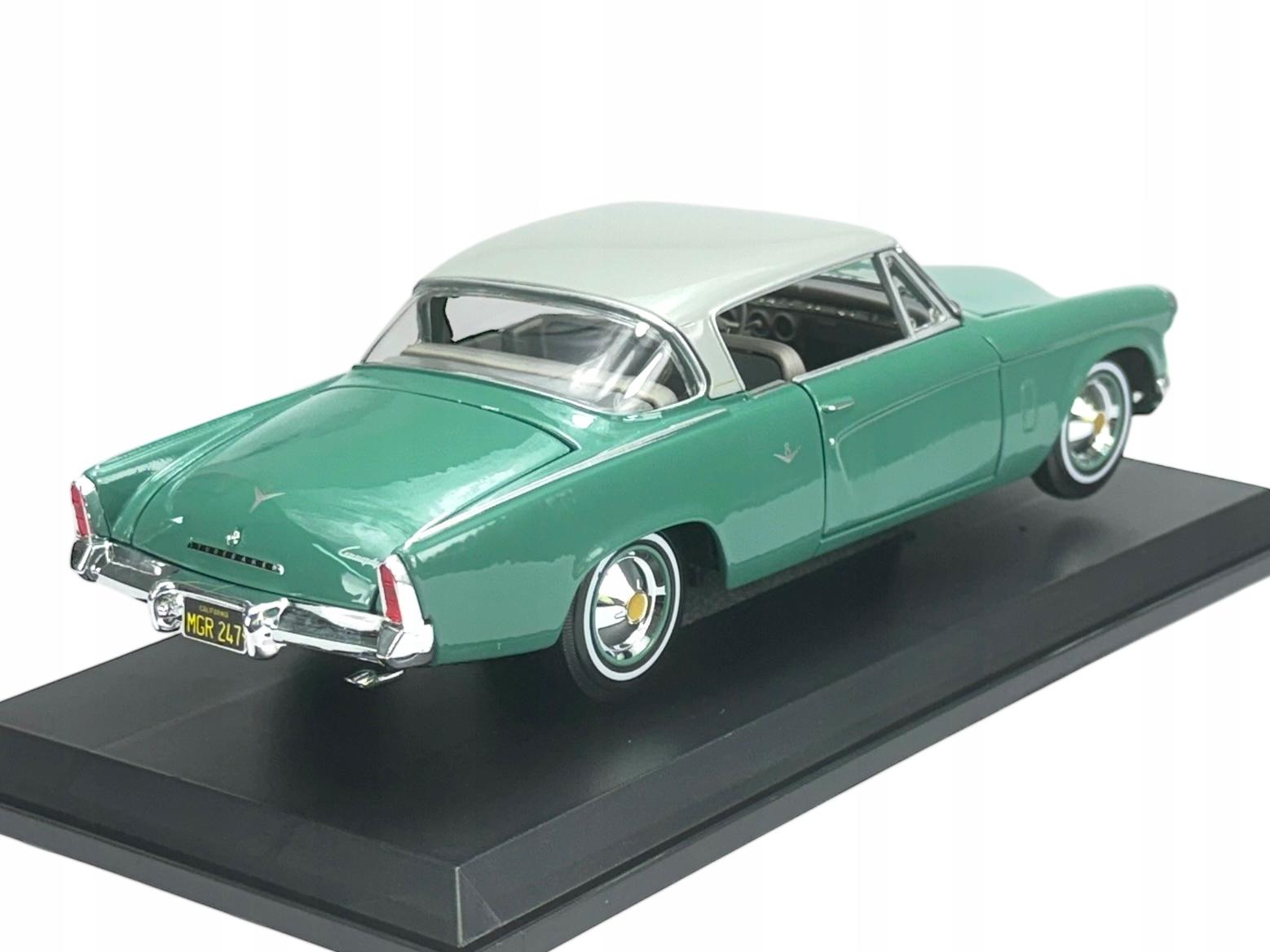 Maisto Studebaker Starliner 1953 – Verte, échelle 1/18, Métal, Portes Ouvrantes
