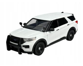 Motormax: schaal 1:24 Ford Police Interceptor Utility Diecast Model: