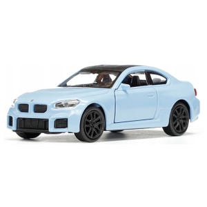 Welly BMW M2 G87 Blue 1:34 Diecast Metal Model With Custom License Plates